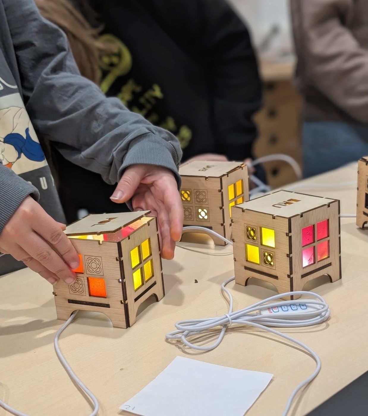 Biomaterial lamp workshops